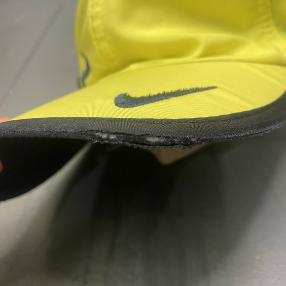 Nike Rafael Nadal Dri-FIT Corner Bull Hat Neon Yellow Tennis - Picture 7 of 12